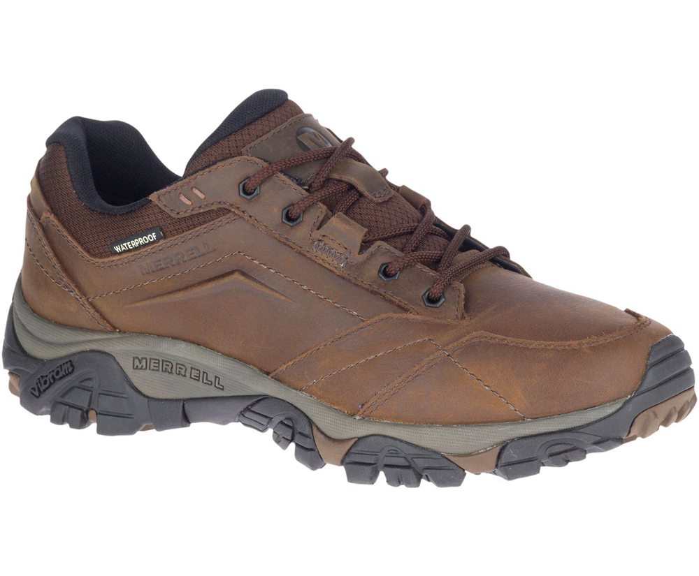 Tenis Homem - Merrell Moab Adventure Lace Waterproof - Marrom - GTC806523